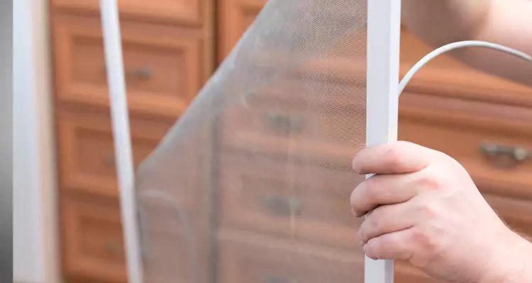 Privacy Mesh Screen Door Installation in Westchester, FL